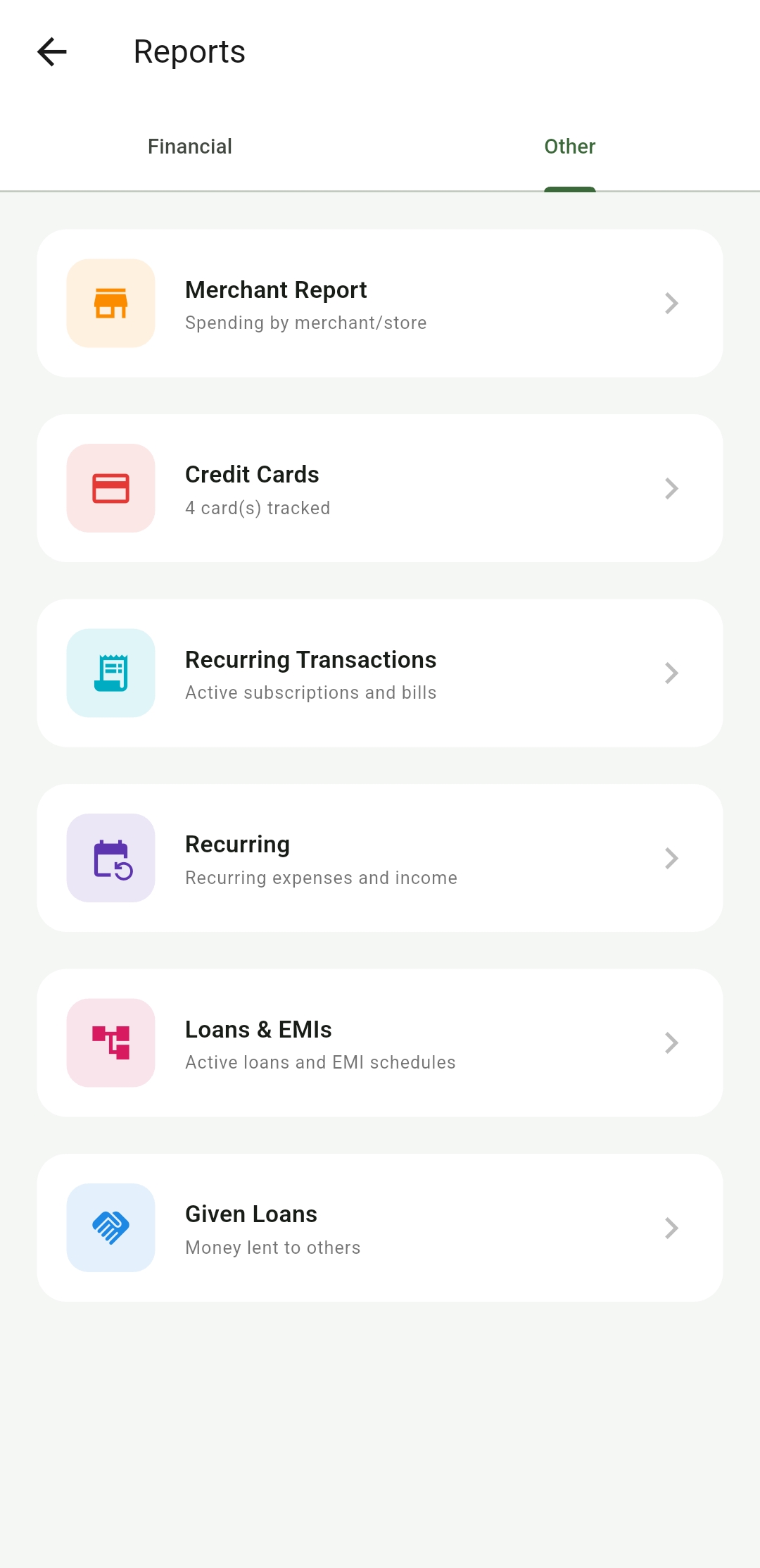 Expense Tracker screenshot