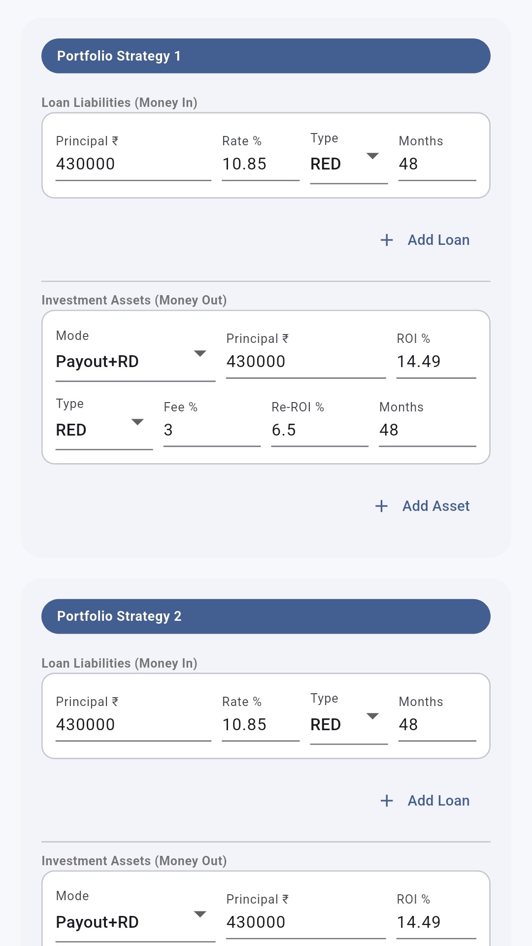 Finance Calculator screenshot